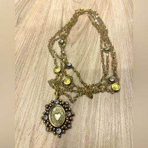 Virgins Saints and Angels Magdalena Sacred Heart Necklace